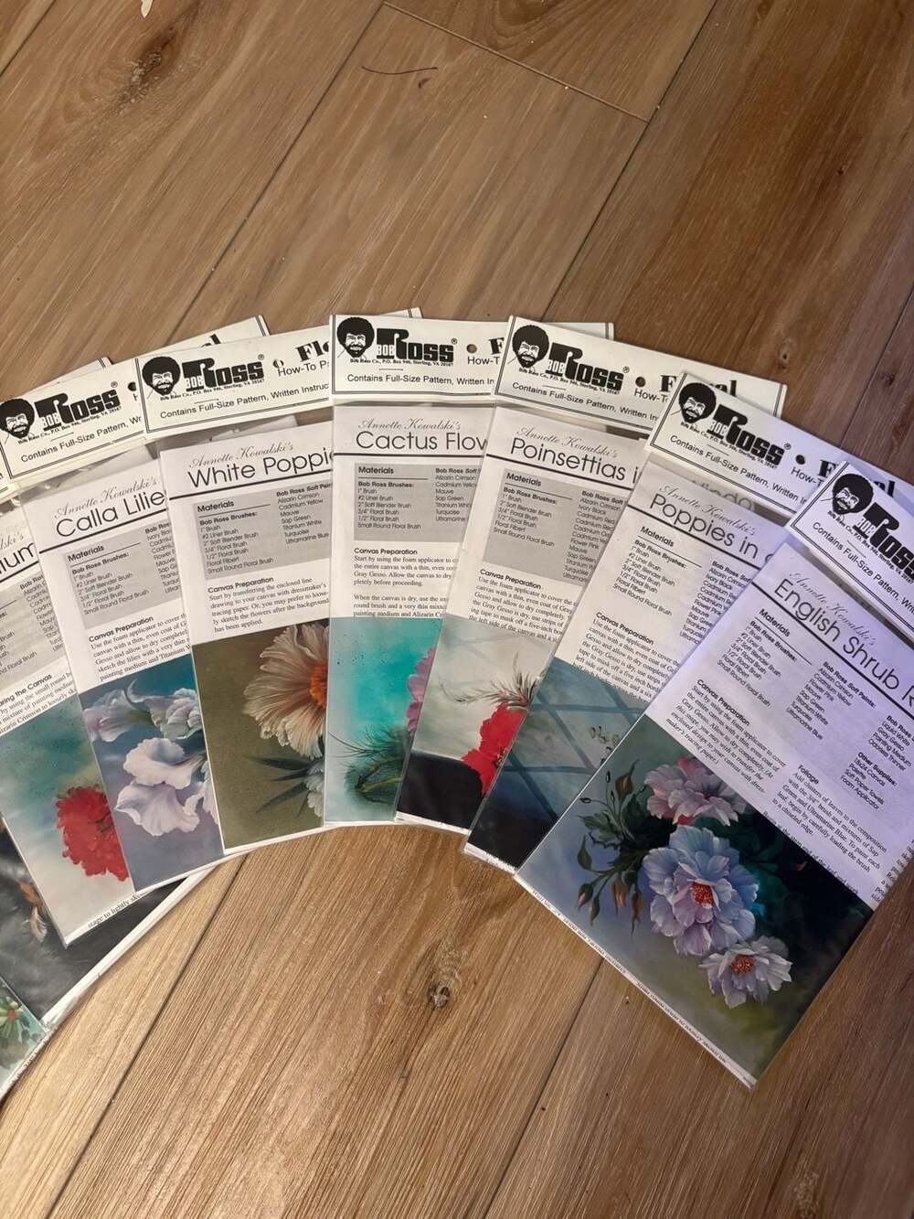 Bob Ross Floral How-To Painting Pattern Packet Collection (Large Set) - Picture 4 of 4